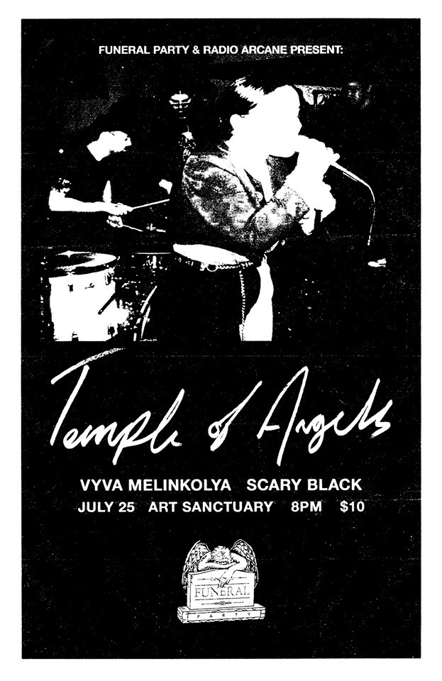 Temple of Angels, Vyva Melinkolya, & Scary Black Live