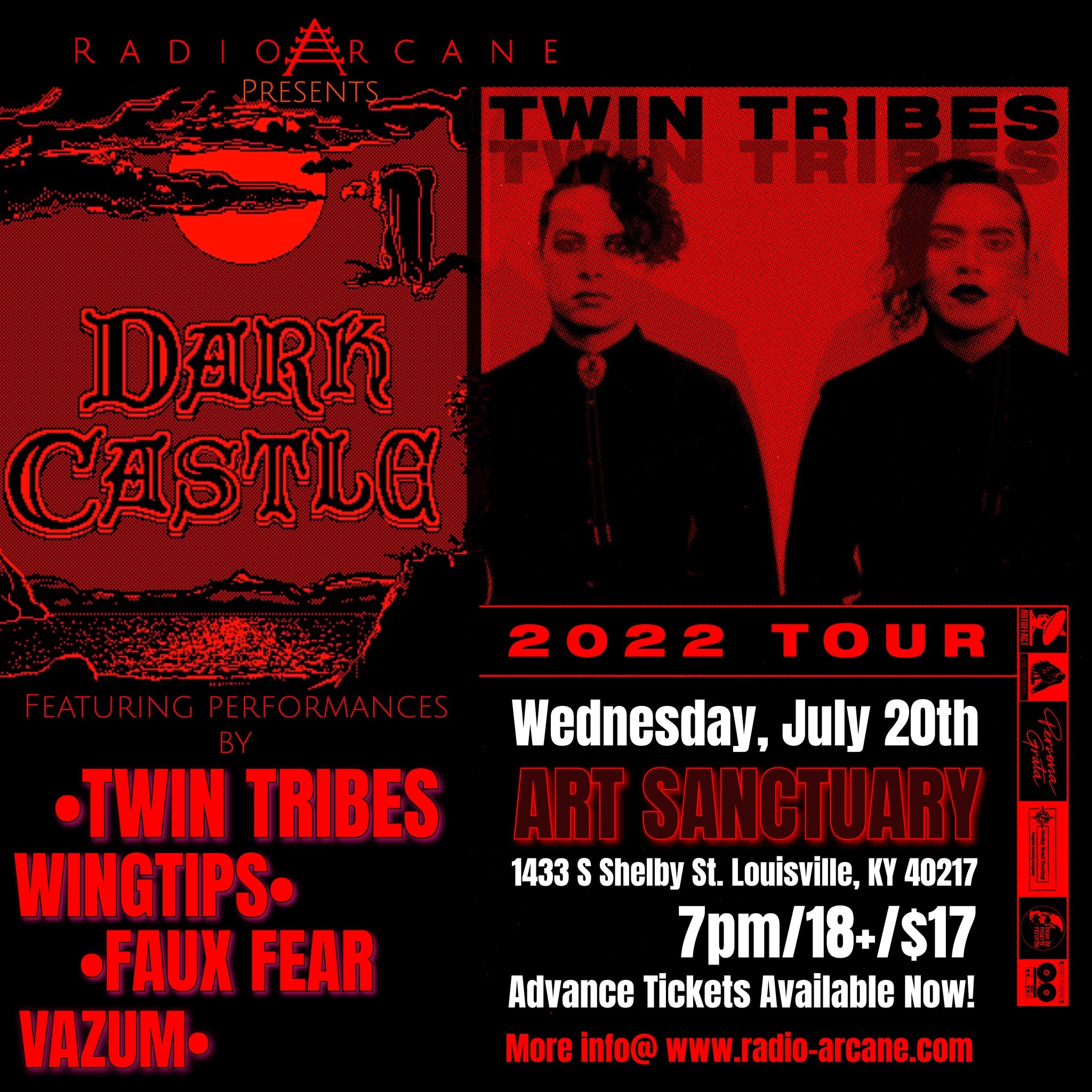 Dark Castle Fest: Twin Tribes / Wingtips / Faux Fear / Vazum / Blood Handsome