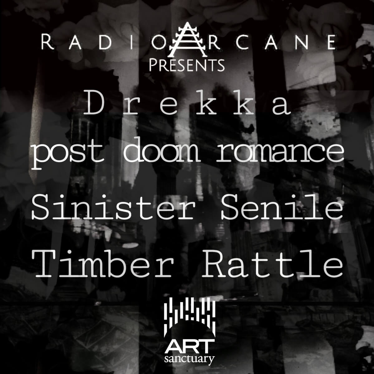 DREKKA / post doom romance / Sinister Senile / Timber Rattle - Live at Art Sanctuary